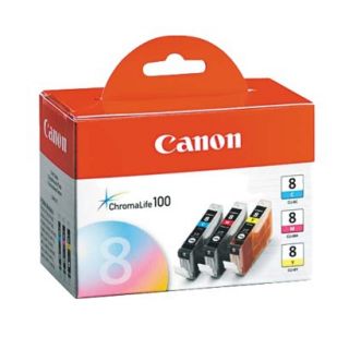 Canon Tri Color Pack   Cyan/Magenta/Yellow (CLI 8)