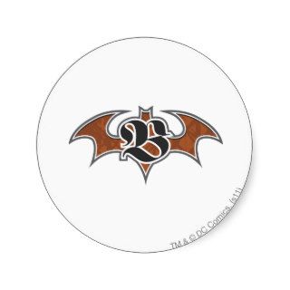 Batman   B Round Sticker