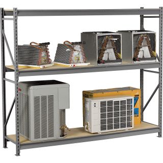 Tennsco Bulk Storage Rack Add-On — 96in.W x 24in.D x 96in.H, Particleboard Shelves, Model# BU-962496PAMG  Warehouse Style Storage Racks