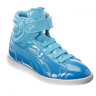 PUMA First Round Gloss Jr  Girls'   Blue Mist/Puma Silver