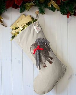 luxury personalised pony/horse stocking by santa sacks