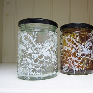 honey bee glass jar by aiga & ginta