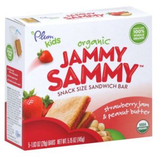 Plum Kids Organic Jammy Sammy Bars   Strawberry