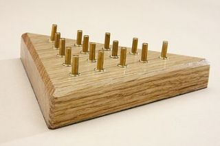 wooden solitaire and one to win game by the original game company