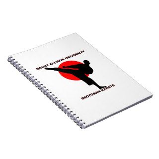 Mount Allison University Shotokan Karate Spiral Note Books