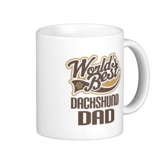 Dachshund Dad (Worlds Best) Coffee Mugs