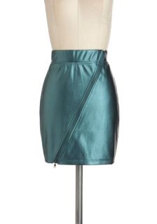 Heavy Metallic Skirt  Mod Retro Vintage Skirts