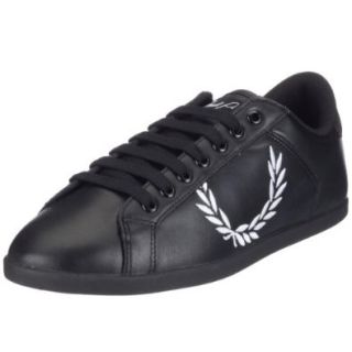 Fred Perry PETERSTOW LEATHER 2 B5037, Herren Sneaker, schwarz, (BLACK/WHITE 231), EU 44, (UK 9.5) Schuhe & Handtaschen
