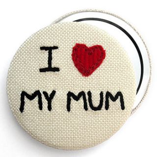 'i love…' personalised compact mirror by jenny arnott cards & gifts