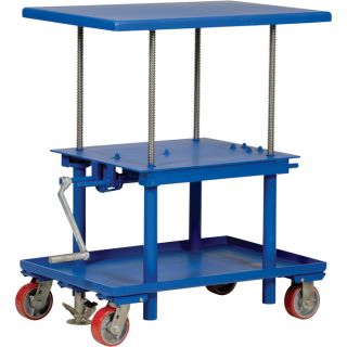 Vestil Mechanical Post Table — 36in.L x 24in.W, Low Profile, Model# MT-2436-LP  Hand Operated Lift Tables