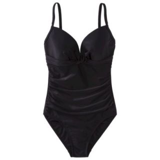 Merona® Womens 1 Piece Swimsuit  Black