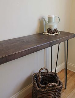 industrial style console table by möa design