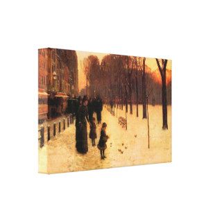 Childe Hassam   Boston in everyday twilight Gallery Wrapped Canvas