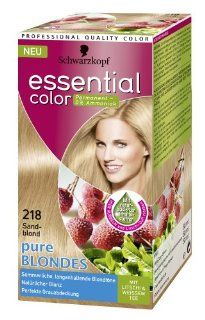 Schwarzkopf Essential Color Haarfarbe 218 Sandblond Pure Blondes Drogerie & Körperpflege