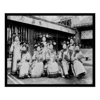 Manchu China Ladies 1918 Poster