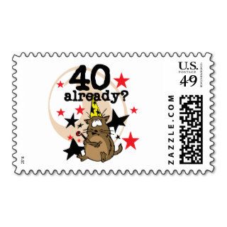 40 Already Birthday Stamp