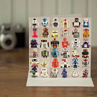 collections greeting card robots by ellie ellie