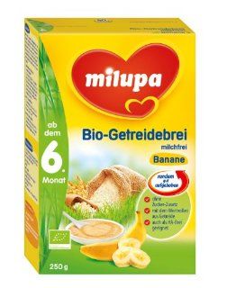 Milupa Bio Getreidebrei Banane 6. Monat, 5er Pack (5 x 250 g) Lebensmittel & Getrnke
