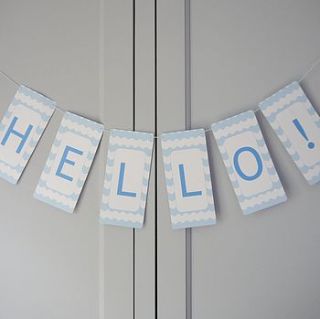 personalised chevron bunting by daisyley