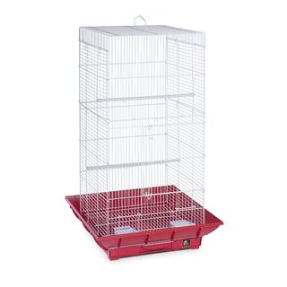 Prevue Pet Products Clean Life Tall Cage Red & White SP852R/W Prevue Pet Products Bird Cages & Houses