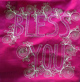 'bless you' or 'love you' art handkerchief by ilovespoon