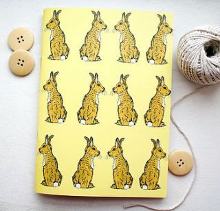 woodland rabbit notebook by goodnight boutique
