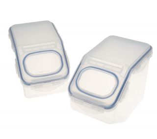 Lock & Lock 2 piece 10.5 cup Flip Bin Storage Set —