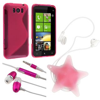 BasAcc Hot Pink TPU Case/ Headset/ Wrap for HTC Titan BasAcc Cases & Holders