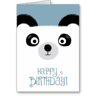 Cute Panda Bear Birthday Card
