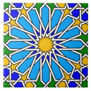 Islamic geometric pattern tile