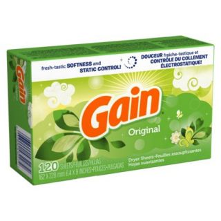 Gain® Original Dryer Sheets   120 Count