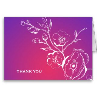 311 Lush Purple Radiance Thank you Greeting Card