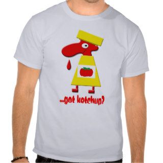 funny cartoon ketchup shirt