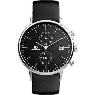 danish design leather strap watch by twisted time