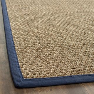 Hand woven Sisal Natural/blue Seagrass Area Rug (6 X 9)