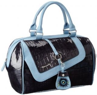 Tamaris Teresa Bowling Bag A 1 100 28 300, Damen Bowlingtaschen, Blau (pacific comb 861), 30x24x15 cm (B x H x T) Schuhe & Handtaschen