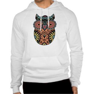 Sugar Skull Owl Color Shirts