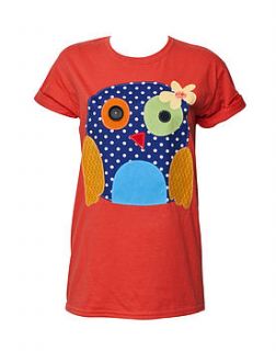 owl applique t shirt by not for ponies