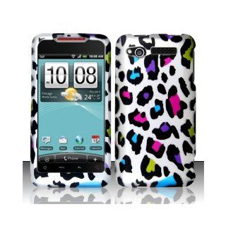 Silver Colorful Leopard Hard Cover Case for HTC Merge ADR6325 Cell Phones & Accessories