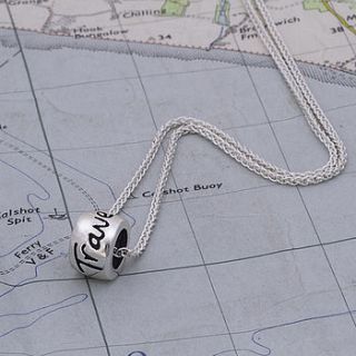 travel safe mojo charm bead necklace by scarlett jewellery