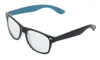 Sonnenbrille Nerdbrille retro Artikel 4026 62 blau / klar / transparent Bekleidung