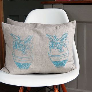 sedum linen cushion by andrea curtis designs