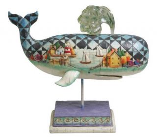 Jim Shore Heartwood Creek Seaside Whale Figurine —