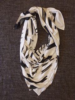 harbour wave female silk cotton scarf by treefire