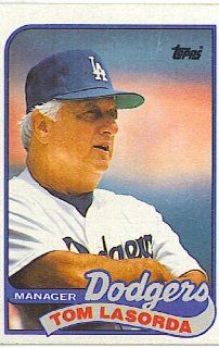 1989 Topps #254 Tom Lasorda  Sports Related Trading Cards  Sports & Outdoors