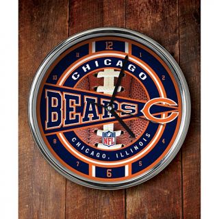 Chicago Bears NFL Chrome Wall Clock