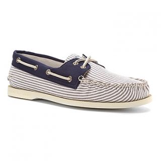 Sperry Top Sider Authentic Original 2 Eye Oxford Cloth  Men's   Navy Oxford