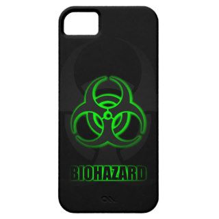 Glowing Green Biohazard Symbol iPhone 5 Covers