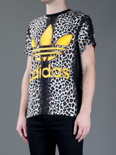 Adidas Originals By Jeremy Scott Leopard Print T shirt