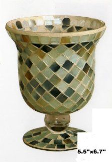 Glass Mosaic Footed Bowl   76 257   Decorative Bowls